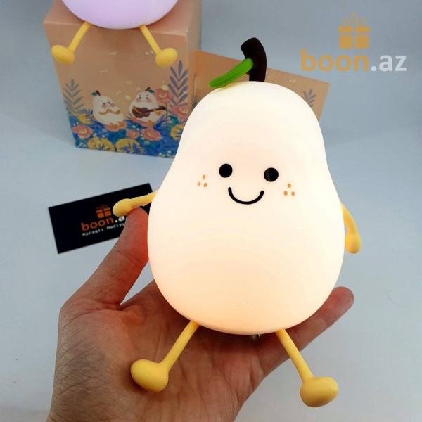 Милый силиконовый ночник "Груша"